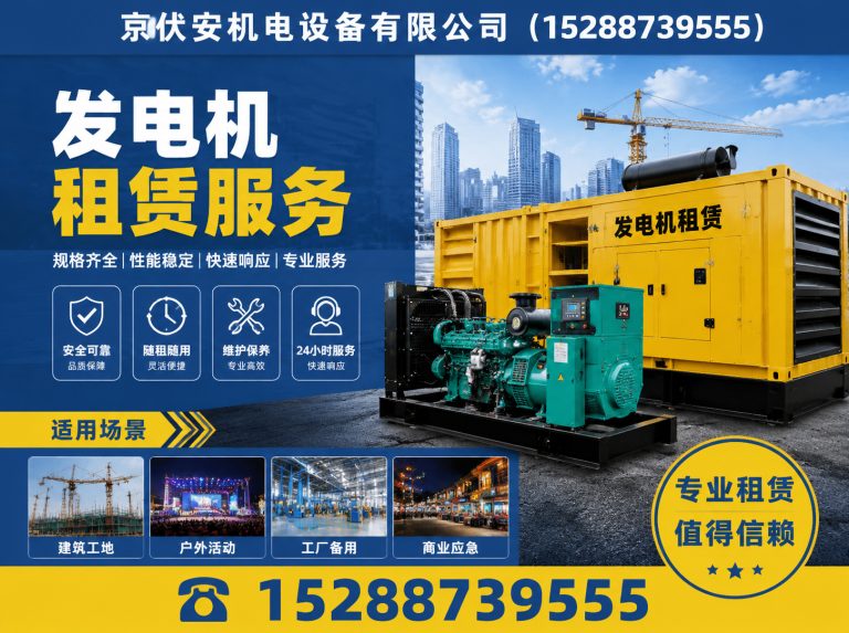 临沧应急发电机出租展示图